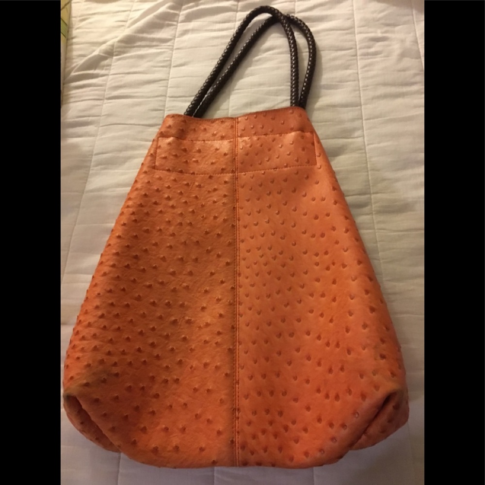 Tote bag With leather rope handles